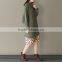 Korean Fashion Institute of Art RETRO Elegant Clean Wind Sleeve Head Bat Sleeve Fine Wool Dress Unique Sweater