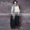 Custom Long Sleeve Plus Size Casual Linen Dress Girl Boho Maxi dresses For Ladies