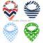 Top quality 100%cotton colorful&cute baby bibs
