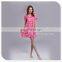 Lotus bottom hem short sleeves O neck sleep shirt for ladies