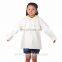 PUKR17003 Hot Selling Kids White Custom PU Rain Coat Children Windbreaker For 2-10 Y
