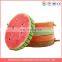 Fruit shaped cushion printing plush backrest chair cushion