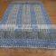 Indian Woven Cotton Rug Handmade Mat Multicolor Dari