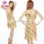 New style glittery tassel sexy latin dance dress for women L-7092#