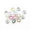 Hot sale colorful metal prong snap button