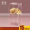 3 tiers clear glass bread display showcase acrylic display bread showcase