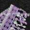New fancy embroidery polyester lace trim lollipop lace fringe trim for garment