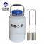 yds2-35 2l small portable liquid nitrogen semen tanks for sale