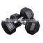 Factory Direct Sales Cheap Dumbbell Sets For Sale Gym Dumbbells Set  Hex Rubber Dumbbells