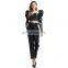 TWOTWINSTYLE Shirt For Female Puff Sleeve Square Collar Long Sleeve Cropped Sexy PU Leather