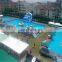 Outdoor Giant Steel Frame Supported PVC Water Swimming Pool For Water Slide Park Games