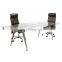 Fresh simple model hot selling cheap price tempered glass dining table
