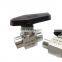 Stainless Steel High Pressure 1/4" Miniature Ball Valve FNPT,MNPT