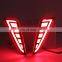 Rear bumper lights modified rear fog warning lights driving  brake lights For CHR 2017