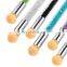 High Quality Dual Ended Nail Art Sponge Brushes With Rhinestones Handle Nail Art Tool