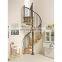 Galvanized stairs customized center column carbon steel metal spiral staircases