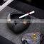 Personal Portable Indoor Small Luxury Black Hotel Pottery Antique Metal Colored Ashtrays