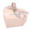Custom 250 gram oem paper handbag gift heart package box with logo and paper present rope handle bag sets