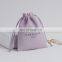 PandaSew Jewelry Bag Microfiber Drawstring Bag Jewelry Pouch with Custom Logo