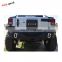 Rear bumper for jeep wrangler jk without tire carrier,with 2 D-ring