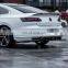 Для Volkswagen cc2019 - 2020. Накладка на задний бампер, задний лопаточник, угловые накладки на задние арки и комплект обвеса автомобиля в цвет углеродного черного цвета высочайшего качества по оптовой цене