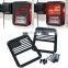 Black Tail Light Guards For Jeep Wrangler 07-17 Guard Light Accessories  Aluminum Alloy Taillights- Pair