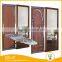 Foldable wall mounted mirrored Sliding door ironing board with cabinet