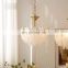Luxury Post-modern Living Room LED Pendant Light Creative Personality Restaurant Bedroom Glass Feather Chandelier