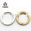 Spring Flat O Ring Carabiner Open Ring Inner Diameter 25mm Metal Ring