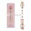 Private Label Travel Foundation Blush Cosmetic Kit Lips and Eyebrow Makeup Brushes 4 in 1 Set