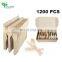 YADA Compostable biodegradable disposable picnic kitchen wooden service salad cutlery travel set spoon fork knife