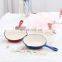 Enamel cast iron pan pan steak fryer household non-stick old iron pan 26cm uncoated