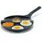 Cast Iron Kitchen 3-Cup Frying Egg Pan Multifunctional Breakfast Fryer Skillet Fryer Mold Cooking Pan Cookware