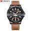 CURREN Hot selling waterproof quartz watch fashion belt watch business calendar men's watch