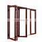 German hardware thermal break aluminum double glass folding door/bifolding door