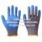10Gauge 2Yarn Polycotton Liner Palm Crinkle Latex Coated Gloves Latex Dipped Gloves Latex Coated Cotton Gloves