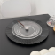 Black Plastic Round Charger Plates Dinnerware Dishes Plates For Wedding Decoration