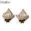 Elegant Ladies Black & White Wedding en Alibaba Cubic Zirconia Square Stud Earrings