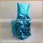 C001N small MOQ and good quality light green ruffled party chair cover