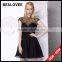 Factory price new arrival ladies diamond black 100% handmade ladies mini skirt dresses for fat women