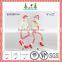 Red and white christmas tree ornament