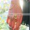 Electroplating Metal Simple Slave Chain Hand Harness Bracelet Ring Jewelry