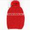 cheap plain acrylic knitted cap for girl