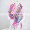 Fashionable wholesale women's printing silk beach shawl scarfs