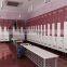 0.6-25mm decorative durable metal lockers for changing room with bench