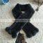 Long Rex Rabbit Fur Scarves by Hand Knitted