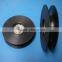 CNC Machining Black Nylon Polyamide PA6 Pulley Wheels With Bearings Quality Choice