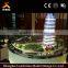 Construction building model with lighting control system.