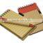 Ecological notebook paper with double rings mini notebook