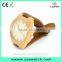 Hot-selling casual Arabic face wood watch, custom made wooden men's women's watch, concise delicate genuine leather strap
